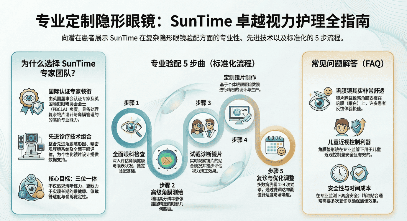 为什么选择 SunTime | Neuro Vision Specialist 进行专业隐形眼镜验配？